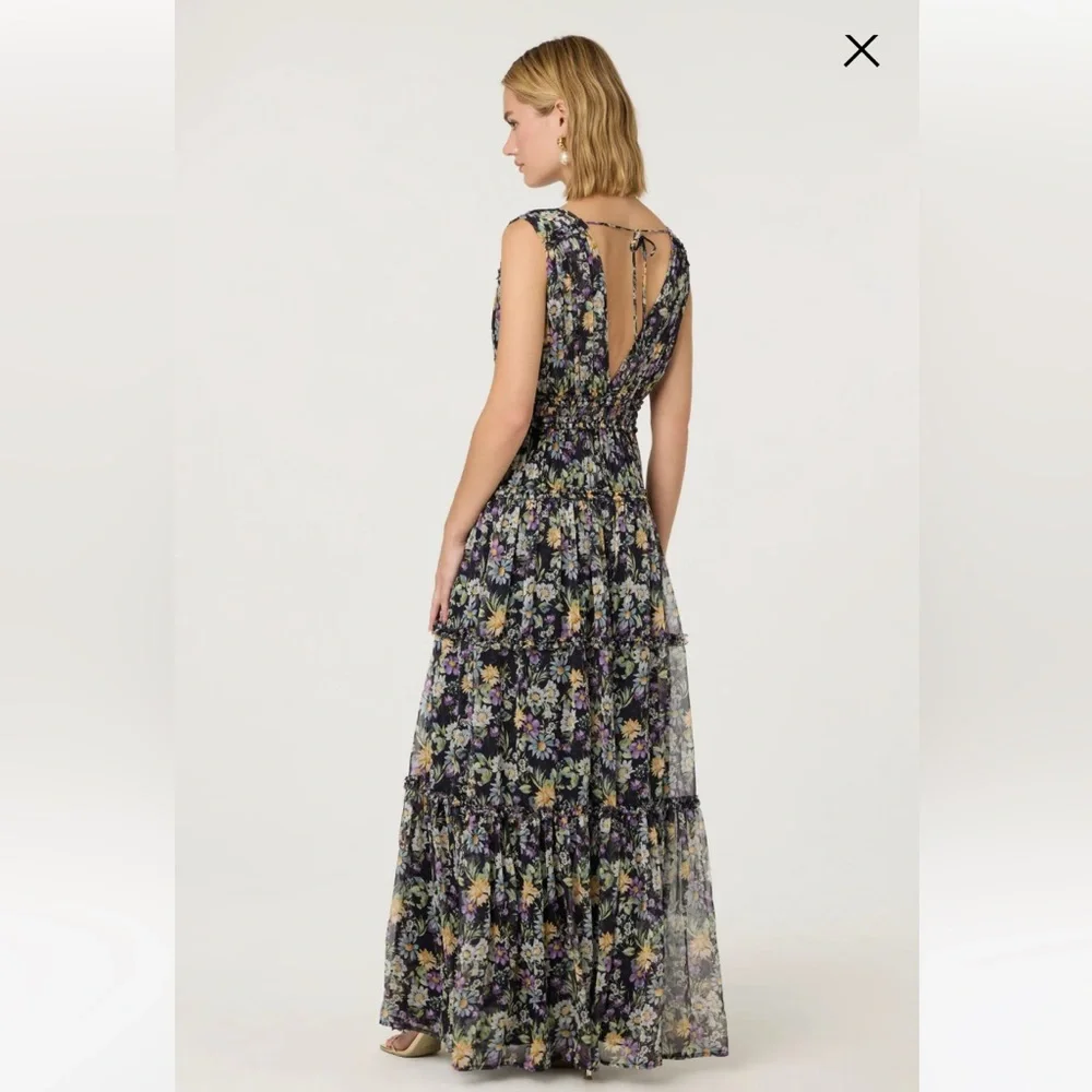 ASTR the Label Edessa Floral Tiered Ruffle Maxi Dress - Picture 3 of 8